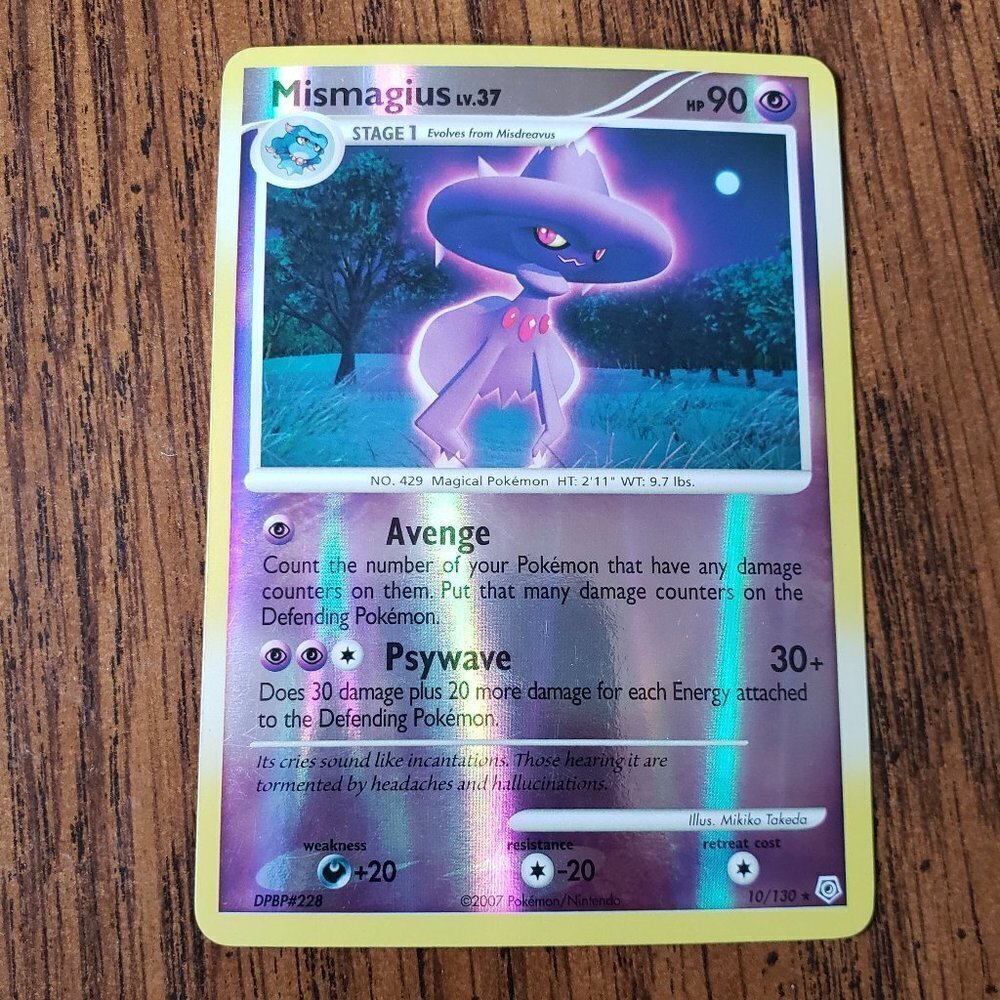 Pokémon Diamond & Pearl Reverse Foil Mismagius #10 - Near Mint(NM)